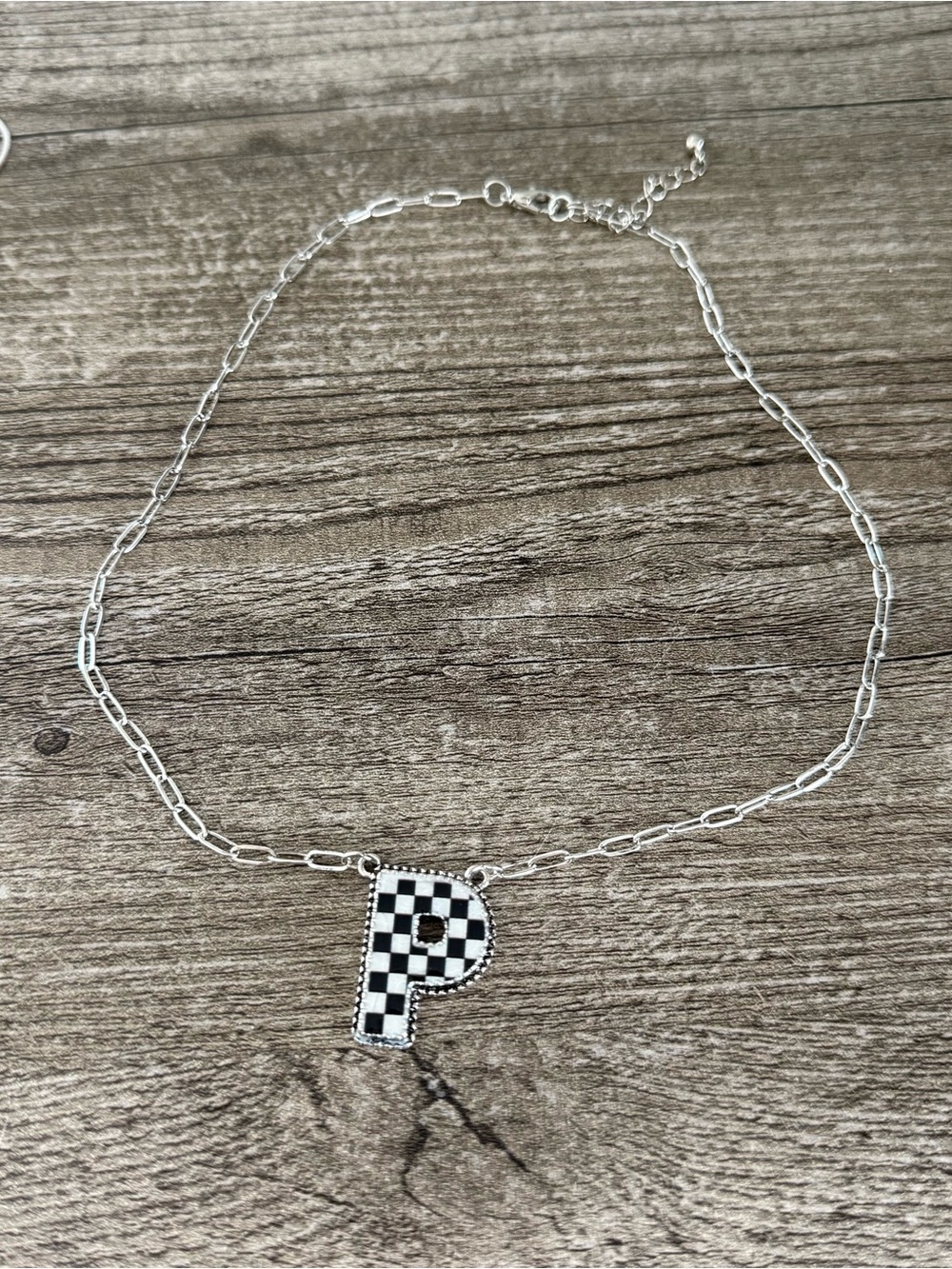 P initial necklace
